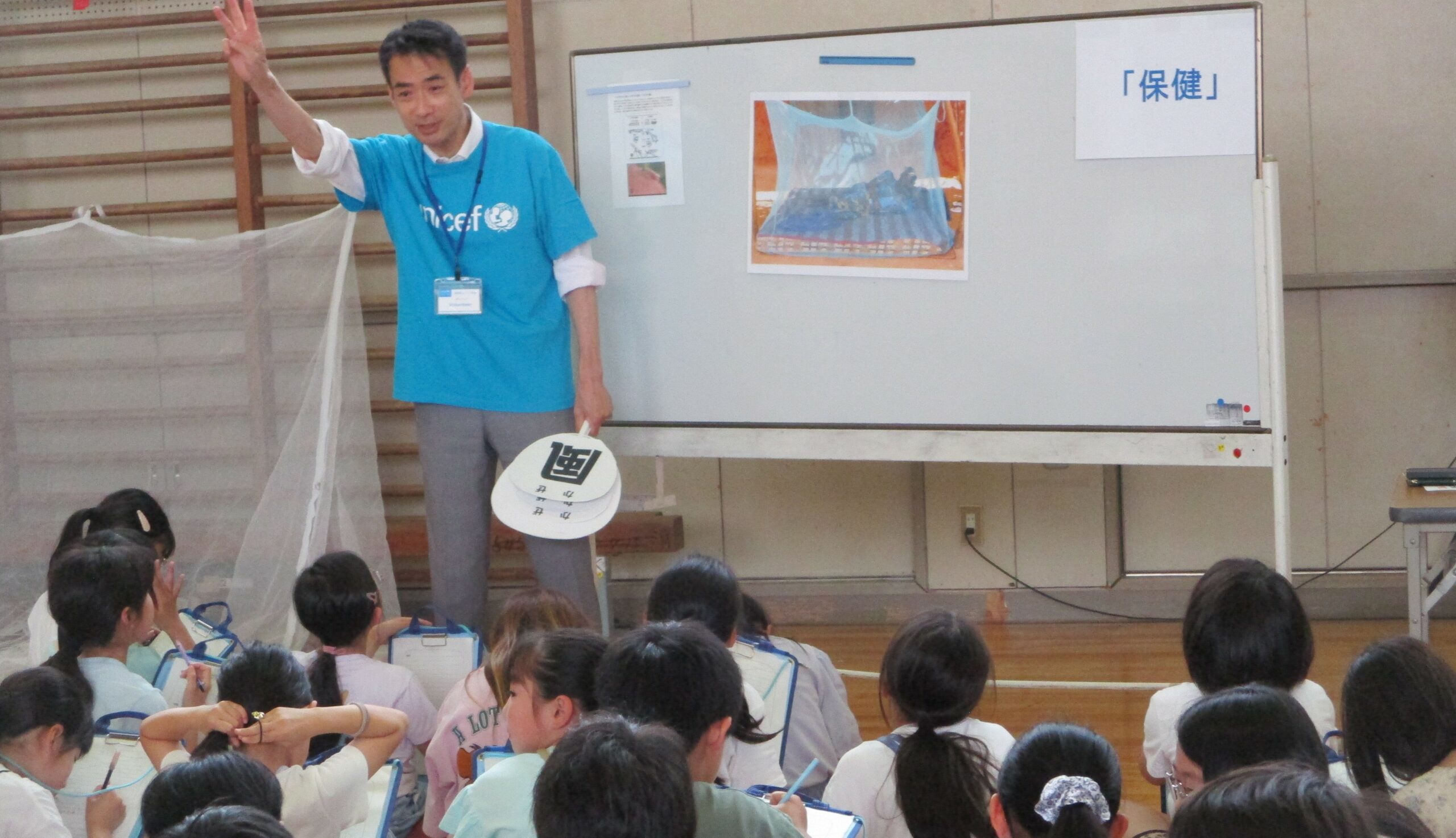 5月26日（火）名古屋市立弥富小学校にて出前学習会